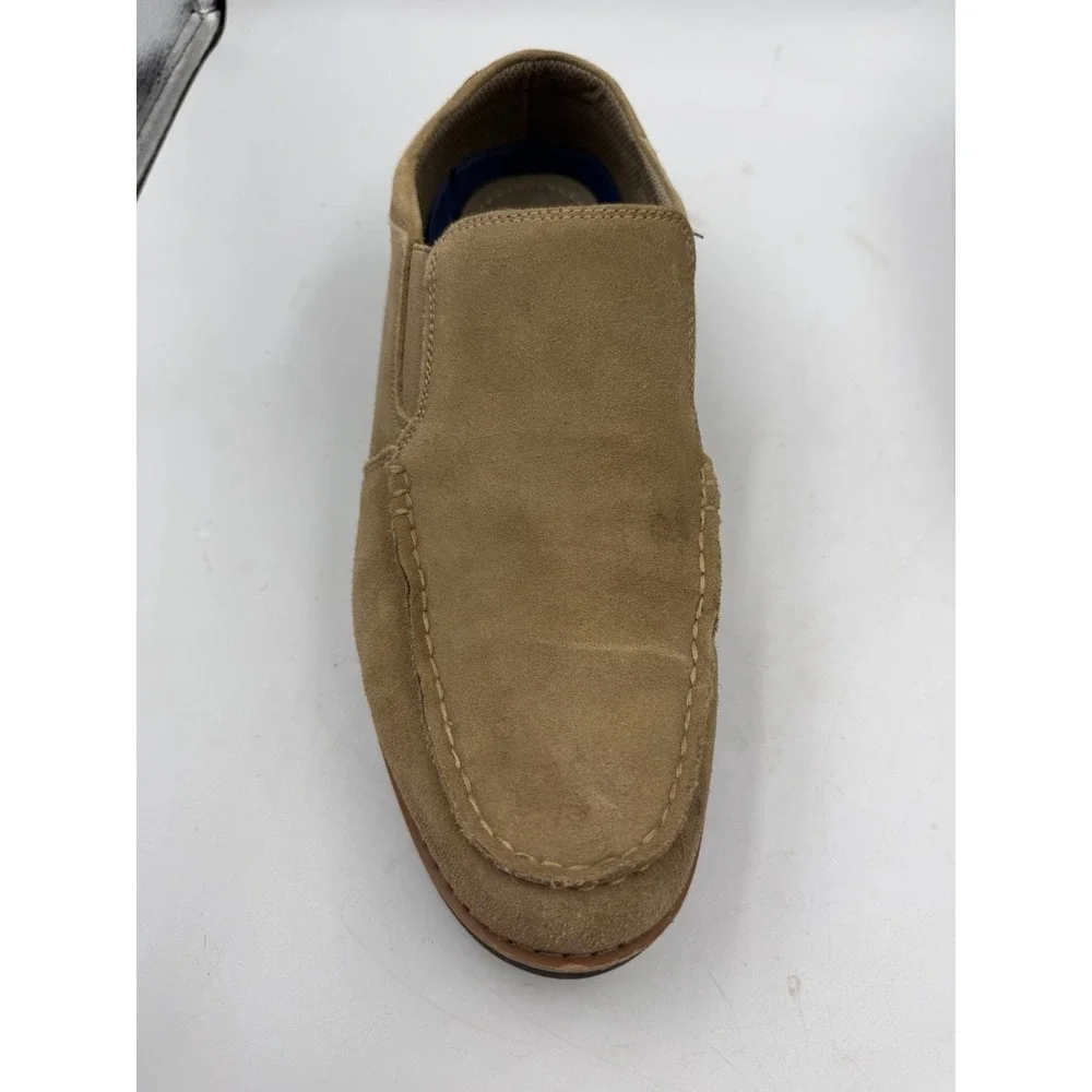 Lands' End Penny Loafers Shoes Mens Size 9 US Suede Leather Dress Slip On